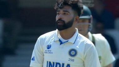 Mohammed Siraj Gets Into Heated Exchange With Steve Smith During Day 2 of IND vs AUS WTC 2023 Final